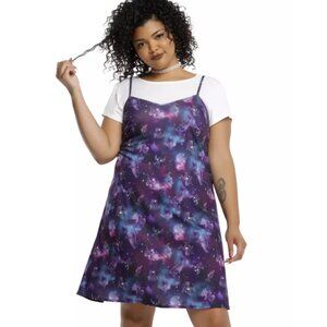 NEW Hot Topic 3 Disney Lilo & Stitch Galaxy Tee Slip Dress 3X 22 24 Plus Size